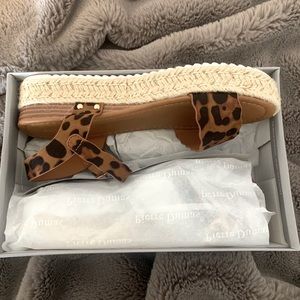 Leopard Print Platform Sandals